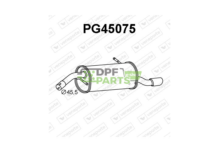 Tłumik PEUGEOT - 173082  