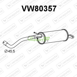 Tłumik SEAT / SKODA / VOLKSWAGEN - 6Q6253025CM 6Q6253609A 6Q6253609AA