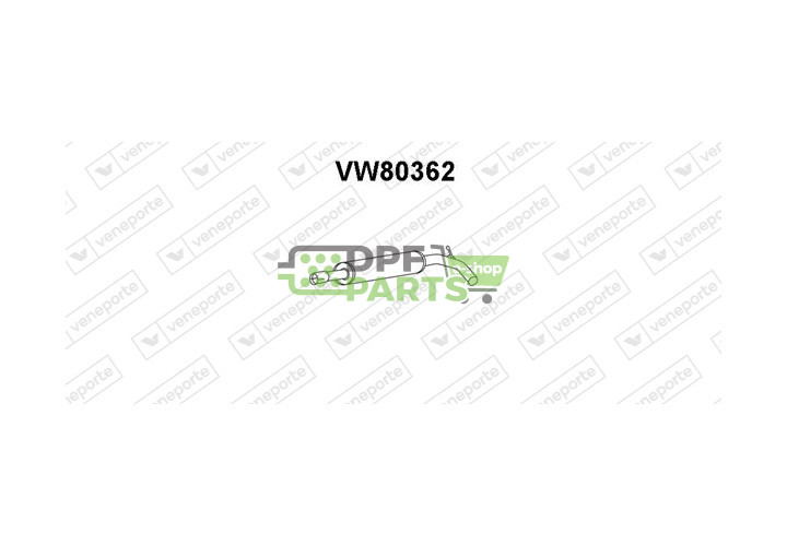 Tłumik SEAT / VOLKSWAGEN - 6K6253409D  