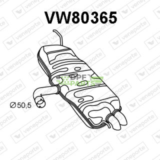 Tlumič VOLKSWAGEN - 1K6253609CM 1K6253609CT