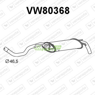 Tłumik VOLKSWAGEN - 6N0253609AF 6N0253609AJ 6N0253609E