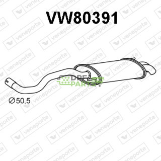 Tlumič VOLKSWAGEN - 6N0253609AD 6N0253609F JZW253609AF