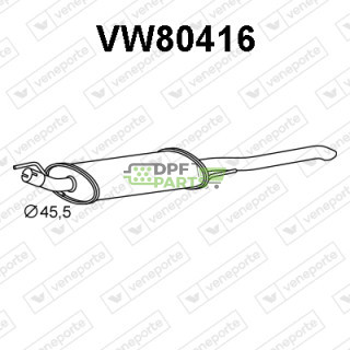 Tłumik VOLKSWAGEN - 1H9253609F  