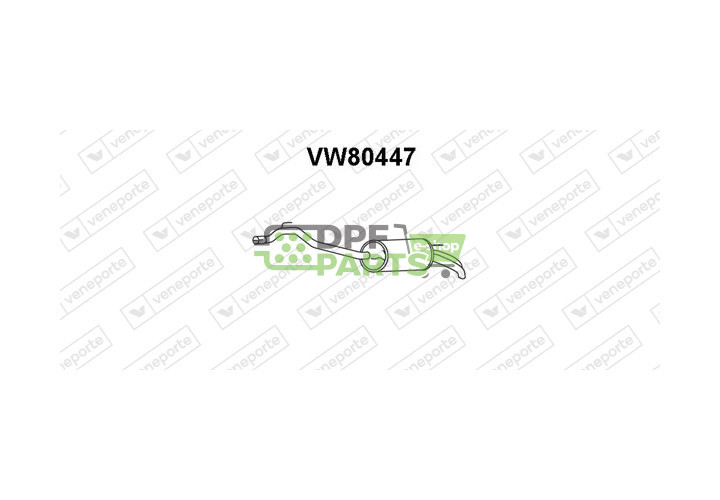 Tlumič VOLKSWAGEN - 074253609BA 074253609BJ 7D0253609H