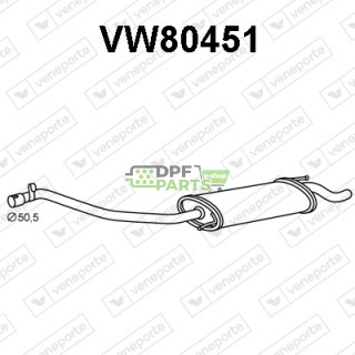Tłumik VOLKSWAGEN - 028253609 028253609B 028253609D