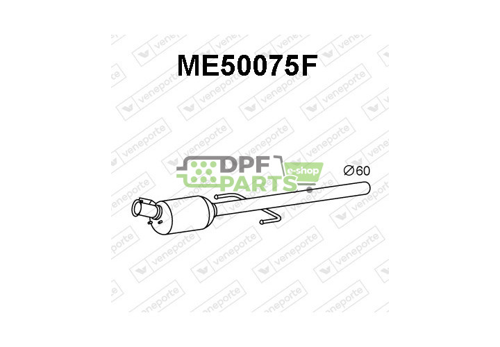 Filtry pevných částic DPF MERCEDES - 6394900292 6394900892 6394901392