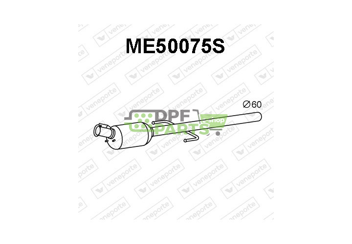 Filtry pevných částic DPF MERCEDES - 6394900292 6394900892 6394901392