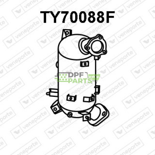 Filtry cząstek stałych DPF TOYOTA - 2505126050 2505126051 