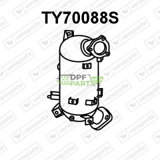 Filtry cząstek stałych DPF TOYOTA - 2505126050 2505126051