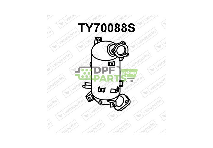 Filtry pevných částic DPF TOYOTA - 2505126050 2505126051