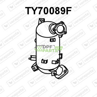 Filtry cząstek stałych DPF TOYOTA - 2505126090  