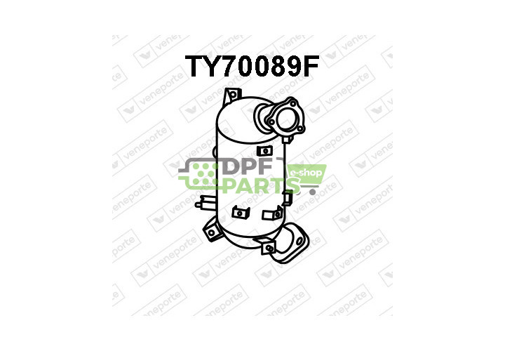 Filtry cząstek stałych DPF TOYOTA - 2505126090  