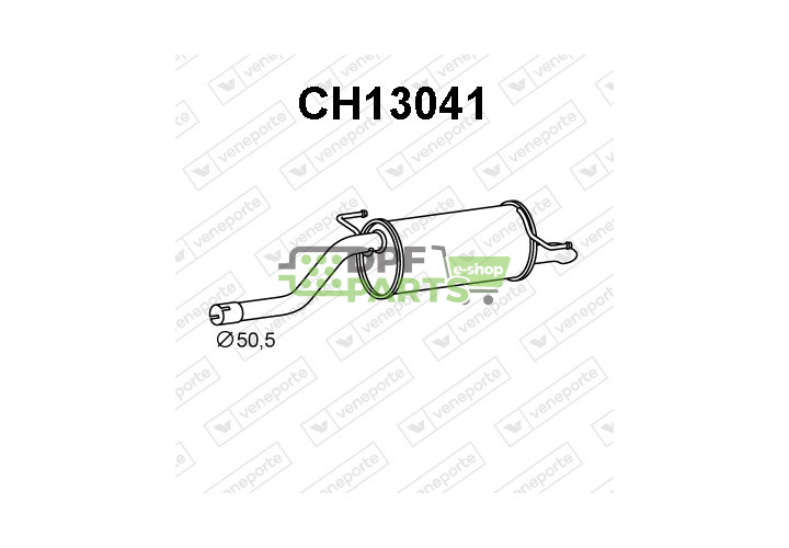Tłumik CHEVROLET - 95031938