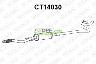 Tłumik CITROËN / OPEL / VAUXHALL - 1612480080 3558290 9818337080