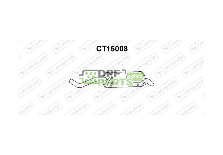 Tłumik CITROËN - 1726K6 95576334 95588571