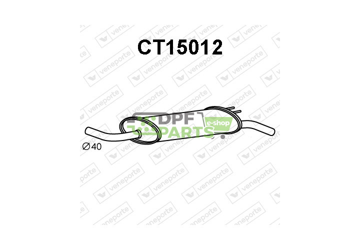 Tłumik CITROËN / PEUGEOT - 172549 7910030845 