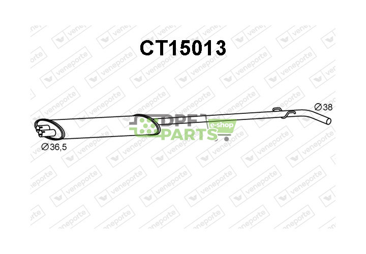 Tłumik CITROËN - 5490970 75491622 75492020