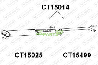 Tłumik CITROËN / PEUGEOT - 172291 172824 7910030921