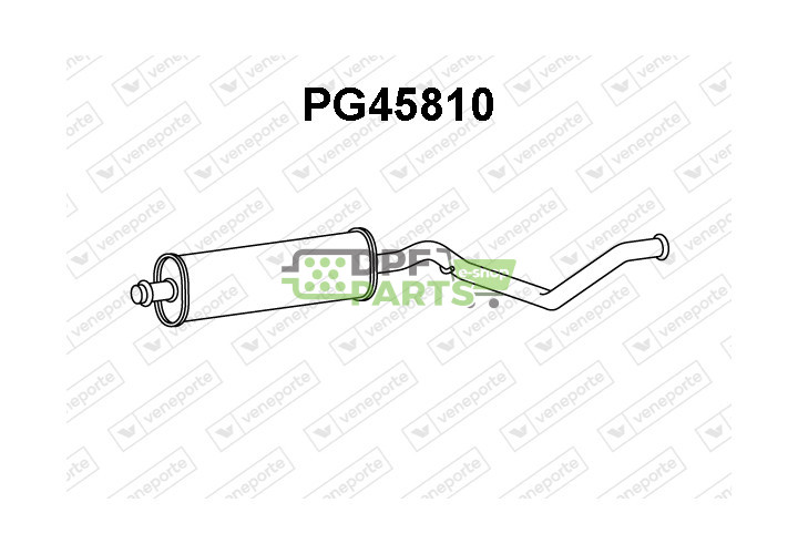 Tłumik CITROËN / PEUGEOT - 1610629180 1717V0 