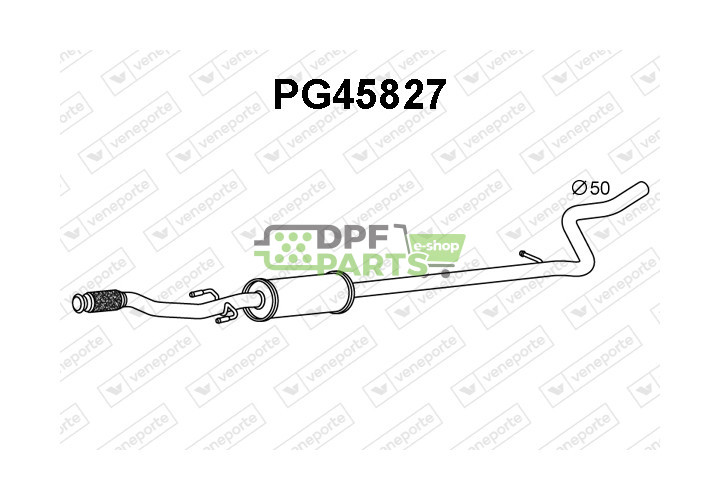 Tłumik PEUGEOT - 1717GJ  