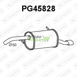 Tłumik PEUGEOT - 173086  