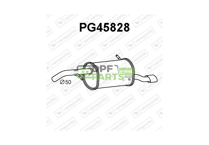 Tłumik PEUGEOT - 173086  