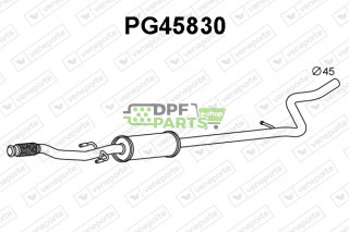 Tłumik CITROËN / PEUGEOT - 1613222380 1613222480 1717GQ