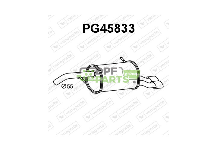 Tłumik PEUGEOT - 173089  