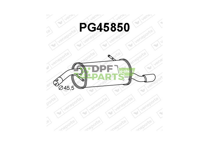 Tłumik PEUGEOT - 1730AA  