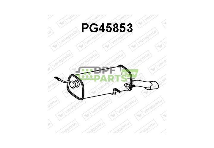 Tłumik PEUGEOT - 1726ZF 9805296580 