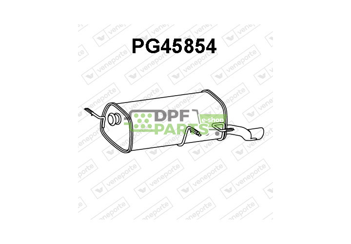 Tłumik PEUGEOT - 1726ZN 1730E8 9805296680