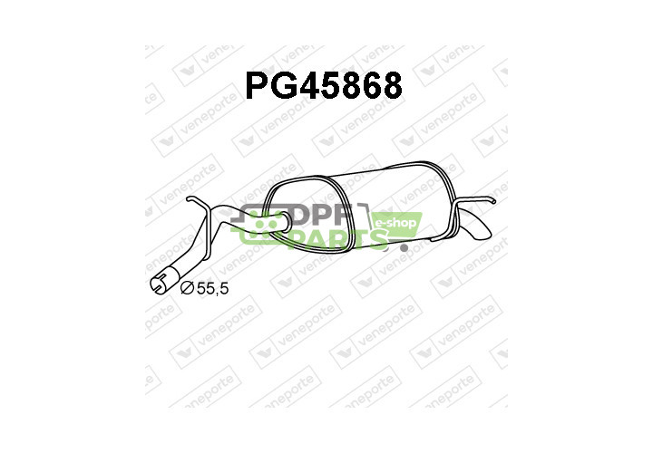 Tłumik CITROËN / PEUGEOT - 1730Y9  