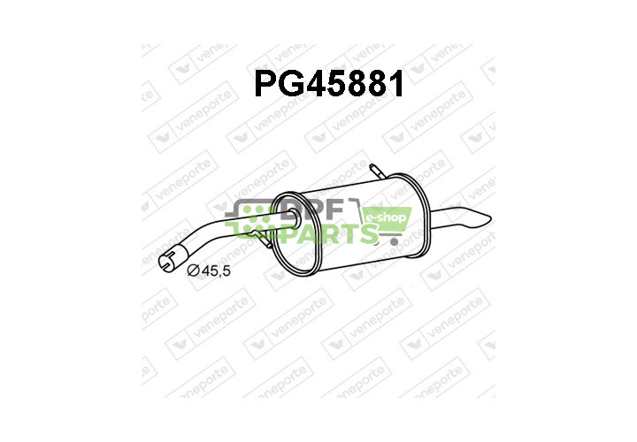 Tłumik CITROËN / OPEL / PEUGEOT / VAUXHALL - 1730KT  