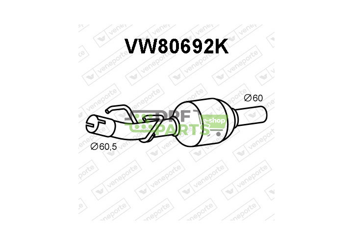 Katalyzátor VOLKSWAGEN - 2D0131701FX