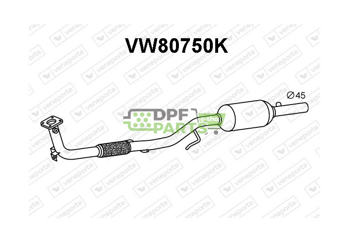 Katalizator SEAT / SKODA / VOLKSWAGEN - 6Q0253059DS 6Q0254501DX 6Q0254501GX