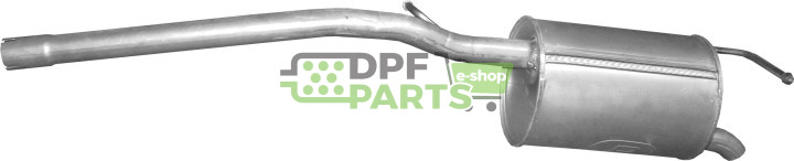 Koncový tlumič výfuku VW Caddy III 1.2 TSi, Polmo 30.02 A, OE 2K3253609D 95.11.9937