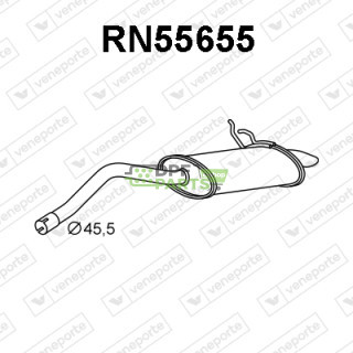 Tłumik NISSAN / RENAULT - 2010000QAJ 7700314324 8200261265