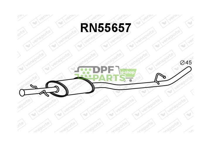 Tłumik RENAULT - 8200062532 8200064171 8200261263