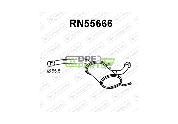 Tłumik RENAULT - 7700423681 7700830560 