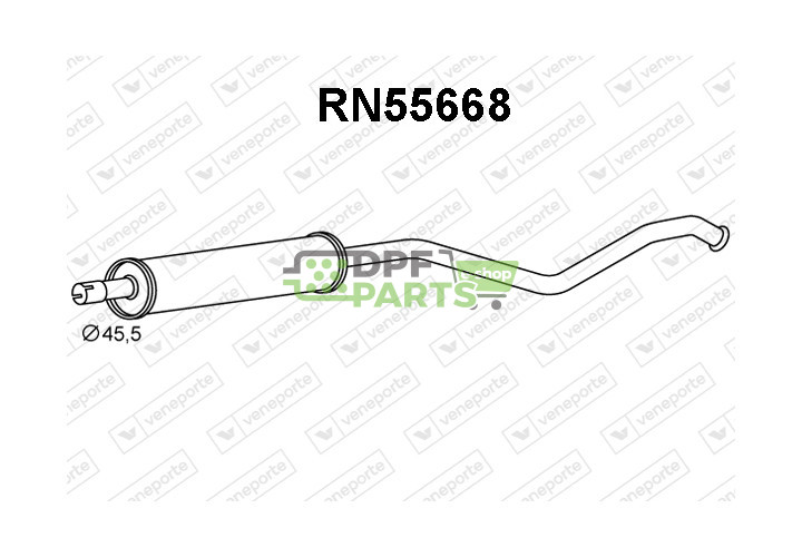 Tłumik RENAULT - 8200085777  