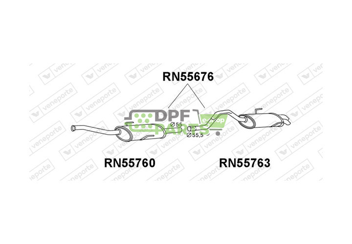 Tłumik RENAULT - 6025406800  