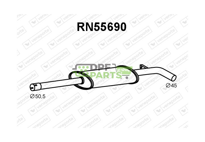 Tlumič RENAULT - 8200189561 8200276005 