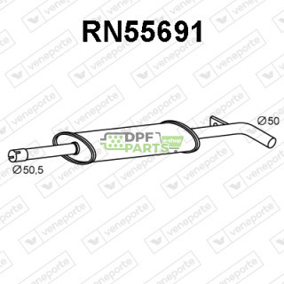 Tłumik RENAULT - 8200189562 8200276007 