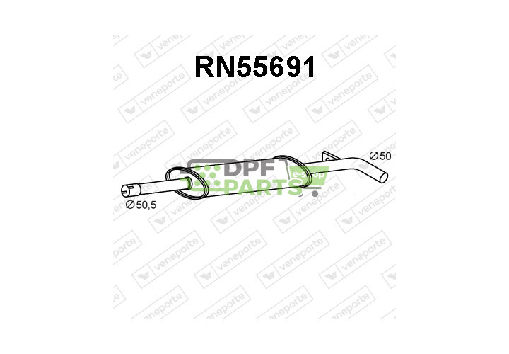Tlumič RENAULT - 8200189562 8200276007 
