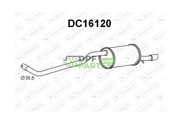 Tłumik DACIA - 200108404R  