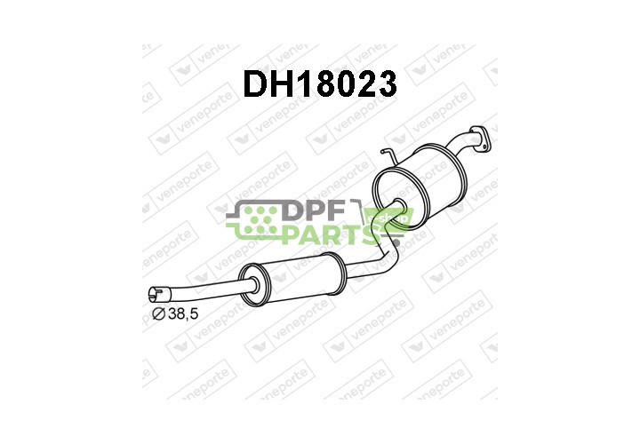 Tłumik DAIHATSU - 17410B2060000 17410B2060