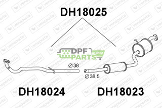 Tlumič DAIHATSU - 17410B2060 17410B2060000 