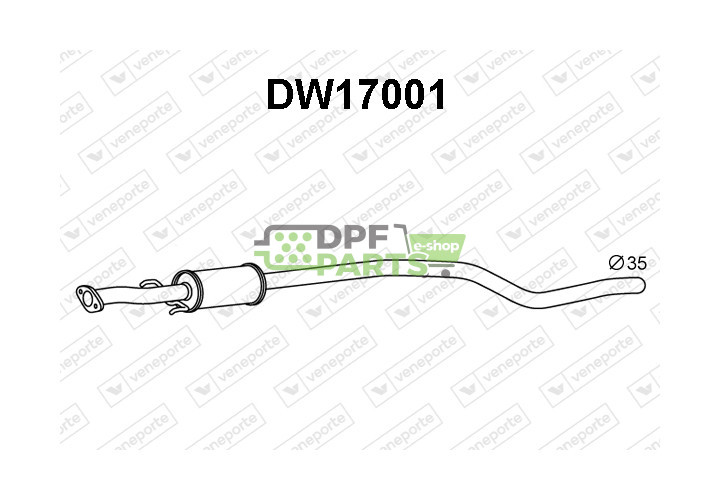 Tłumik DAEWOO - 96318316 96323065 D96318316