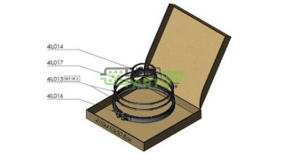 Montážní sada filtru DPF MAN 81159010046 81159010045 6674314125 6674314307