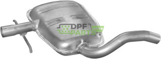 Střední tlumič výfuku VW Golf III 1.6i GT 94-99 2.0i 93-99, Polmo 30.250 A, OE 1H0253409B